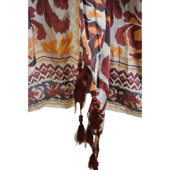 NEW, Farm Rio Cream Toucans Scarf Maxi Dress in S  #MD1234 - Picture 7 of 11